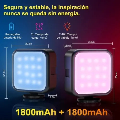 Luz Led Celular Video Rgb, Luz De Camara