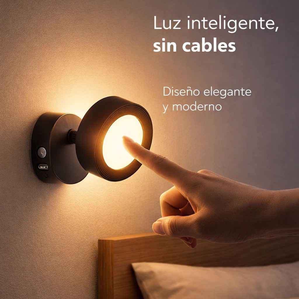 LAMPARA DE PARED TOUCH RECARGABLE