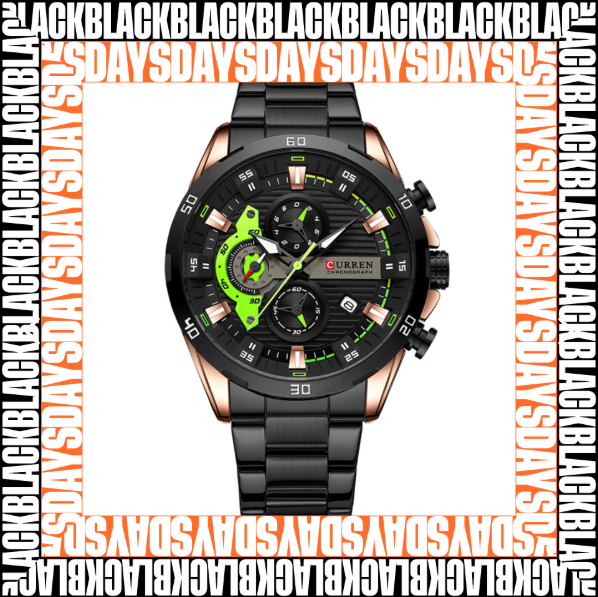 Reloj Curren 8402 CuarzoAcero Black days
