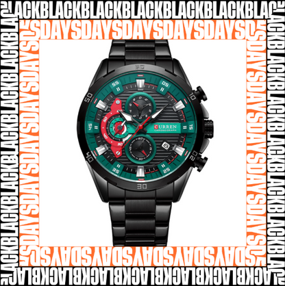 Reloj Curren 8402 CuarzoAcero Black days