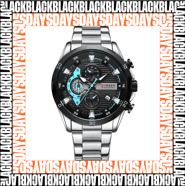 Reloj Curren 8402 CuarzoAcero Black days