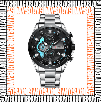 Reloj Curren 8402 CuarzoAcero Black days